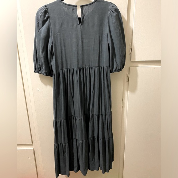 NWT- Brass & Roe  Linen Scoop Neck Dress with Pockets! - Picture 2 of 5